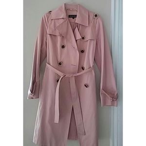 Ellen Tracy blush trench coat